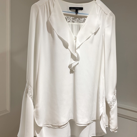 Long sleeved white blouse - Picture 1 of 4